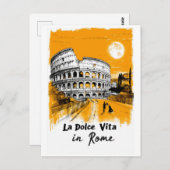 Carte Postale La Dolce Vita - Poster Art (Devant / Derrière)