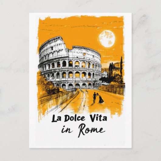 Carte Postale La Dolce Vita - Poster Art (Devant)