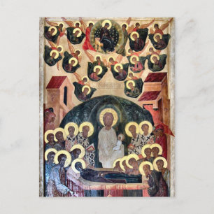 Carte Postale La Dormition de l'icône Theotokos