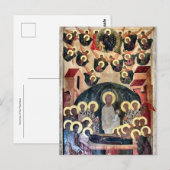 Carte Postale La Dormition de l'icône Theotokos (Devant / Derrière)