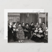 Carte Postale La famille de Thomas More (Devant / Derrière)
