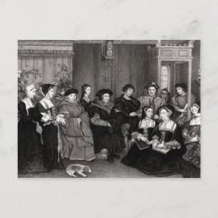 Carte Postale La famille de Thomas More