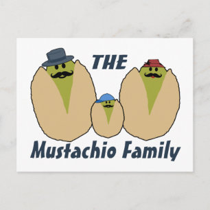 Carte Postale La famille italienne Mustachio
