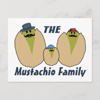 Carte Postale La famille italienne Mustachio