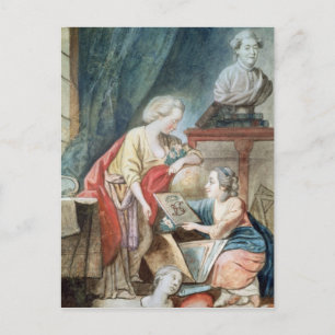 Carte Postale La famille Necker en 1780