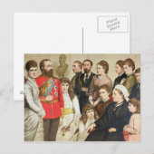 Carte Postale La famille royale, 1880 (Devant / Derrière)