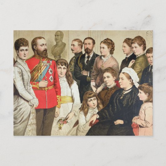 Carte Postale La famille royale, 1880 (Devant)