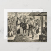 Carte Postale La famine indienne (Devant / Derrière)