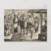 Carte Postale La famine indienne (Devant)