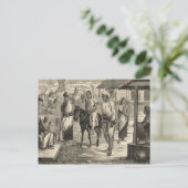 Carte Postale La famine indienne (Debout devant)