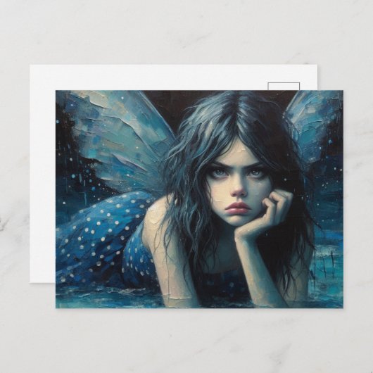 Carte Postale La fée agacée (Devant / Derrière)