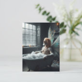 Carte Postale La Fée Du Moyen Âge De La Baignade (Debout devant)