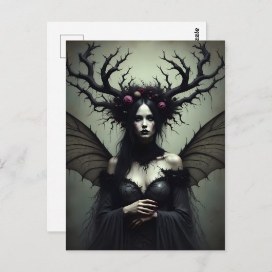 Carte Postale La Fée Sombre (Devant / Derrière)