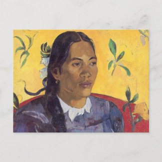 Carte Postale La femme à la fleur - Paul Gauguin