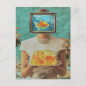 Carte Postale La femme à la gelée de poisson rétro (Devant)