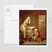 Carte Postale La femme de la blanchisserie (Devant / Derrière)