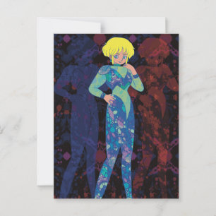 Carte Postale La Femme de l'Espace