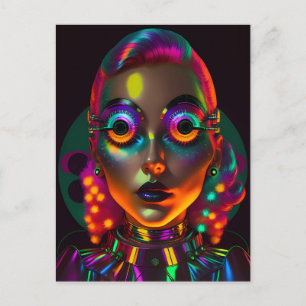 Carte Postale La femme électrique