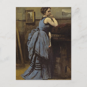 Carte Postale La femme en bleu, 1874
