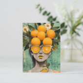 Carte Postale La Femme et le Collage des Oranges (Debout devant)