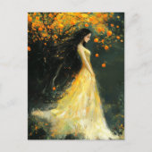 Carte Postale La Femme et l'Orange (Devant)