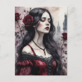 Carte Postale La femme gothique (Devant)