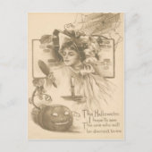 Carte Postale La femme Jack O' Lantern Spider Web (Devant)