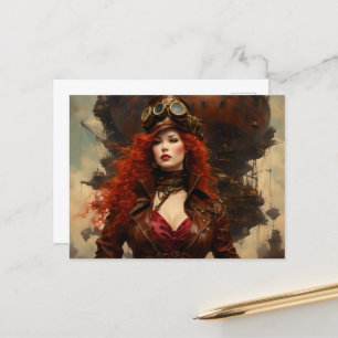 Carte Postale La femme Steampunk