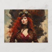 Carte Postale La femme Steampunk (Devant)