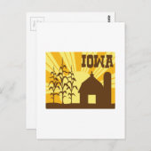 Carte Postale La ferme de maïs de l'Iowa (Devant / Derrière)