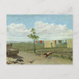 Carte Postale La Ferme (huile sur toile)