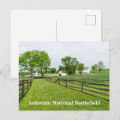 Carte Postale La ferme Poffenberger à Antietam (Devant / Derrière)