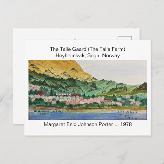Carte Postale La Ferme Talle (La Ferme Talla) '78 MEJP (Devant / Derrière)