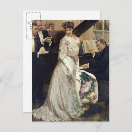 Carte Postale La fête, 1906 (Devant / Derrière)