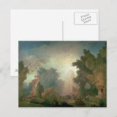 Carte Postale La Fete à Saint-Cloud (huile sur toile) (pour déta (Devant / Derrière)