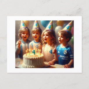Carte Postale La fête d'anniversaire, 