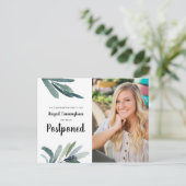 Carte Postale La fête de graduation reporte l'aquarelle verte (Debout devant)