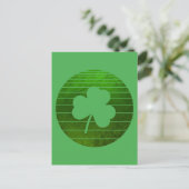 CARTE POSTALE LA FÊTE DE LA SAINT-PATRICK FEUILLE DE TRÈFLE VERT (Debout devant)