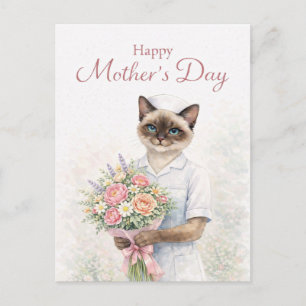 Carte Postale La fête des mères pour les amoureux de chats de la