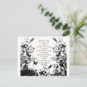 Carte Postale La fête des mères souhaite noir Abusif (Debout devant)