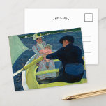 Carte Postale La fête nautique | Mary Cassatt<br><div class="desc">The Boating Party (1893-1894) de l'impressionniste américaine Mary Cassatt. L'oeuvre d'art originale est une peinture à l'huile sur toile. Utilisez les outils de conception pour ajouter du texte personnalisé ou personnaliser l'image.</div>