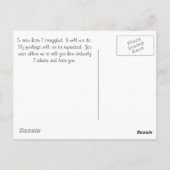 Carte Postale La Fierté de Jane Austen (Dos)