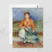 Carte Postale La fille algérienne par Pierre-Auguste Renoir (Devant / Derrière)