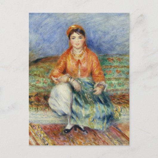 Carte Postale La fille algérienne par Pierre-Auguste Renoir (Devant)