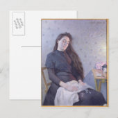 Carte Postale La fille aux fleurs dormantes, 1892 (Devant / Derrière)