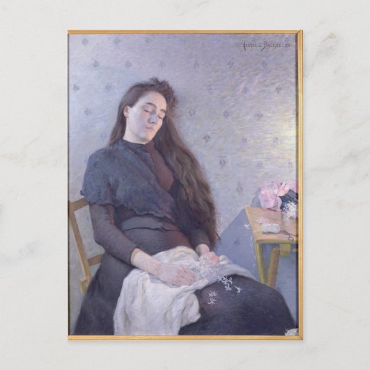 Carte Postale La fille aux fleurs dormantes, 1892 (Devant)