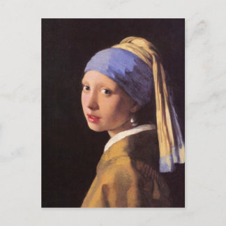 Carte Postale La fille avec la perle d'oreille par Vermeer