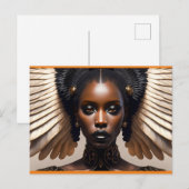 Carte Postale la fille cool (Devant / Derrière)