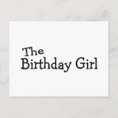 Carte Postale La fille d'anniversaire (Devant)