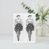 Carte Postale La fille de Gibson à vélo (Debout devant)